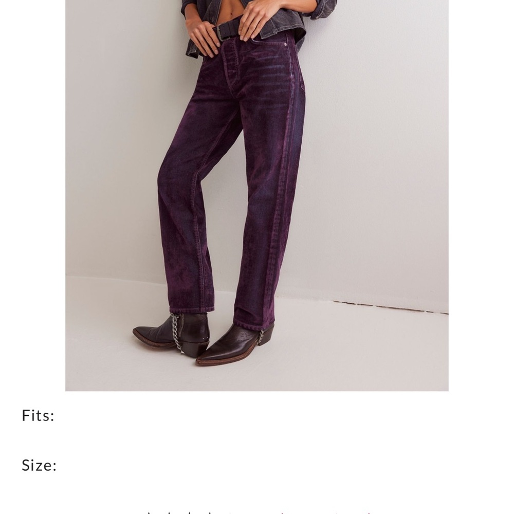 Free people first class relaxed flock jeans